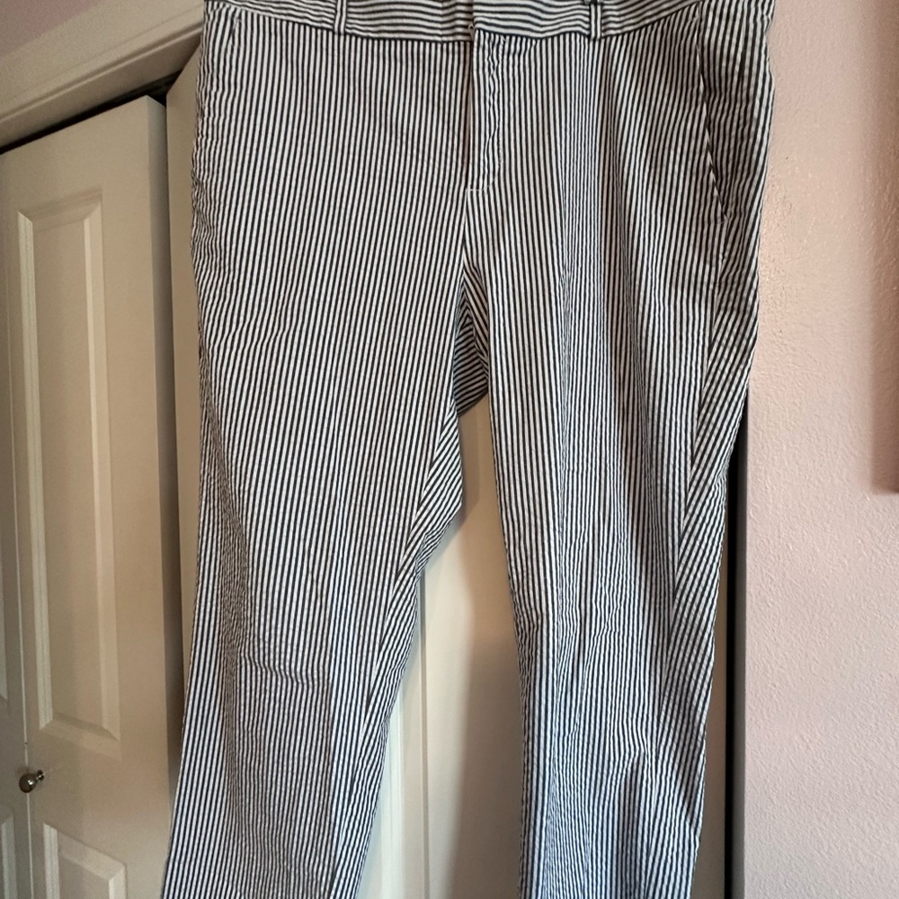 Banana Republic Women's Seersucker Ankle Pants